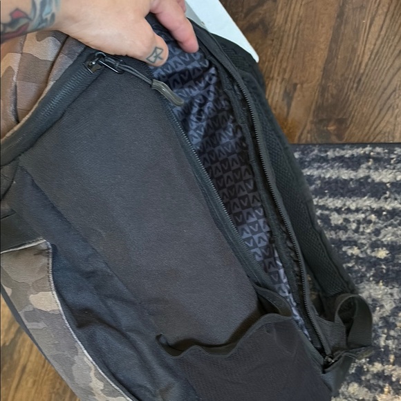 RVCA Brown and Black Camouflage Backpack - Picture 7 of 7